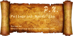 Pellegrini Natália névjegykártya